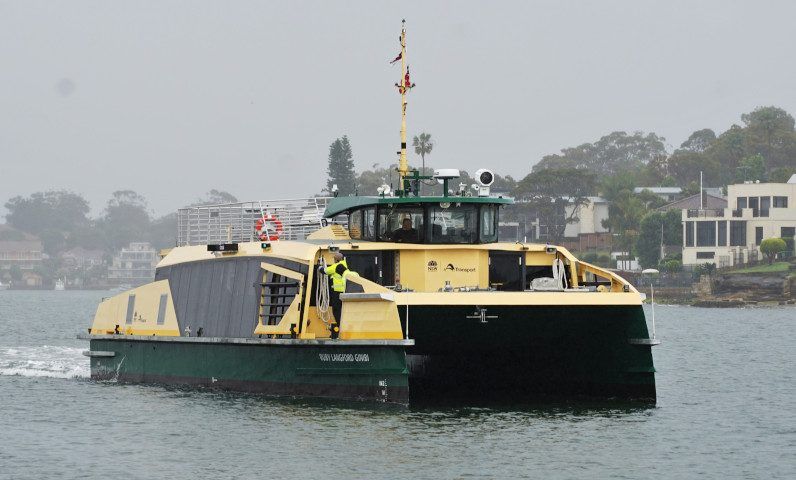 First river class ferry in service on Parramatta River
