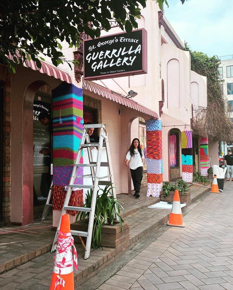 St George’s Terrace love-bombed as artists protest over heritage
