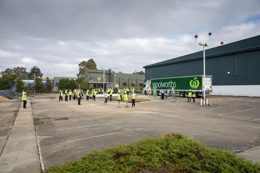 Woolworths Sod Turn Event at North Parramatta. 15th may 2023. Photograph Dallas Kilponen/Woolworths